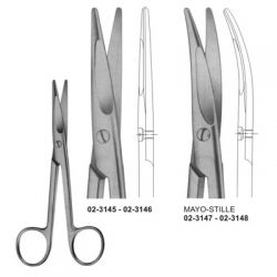 Mayo-Stille Scissors chamfered blades