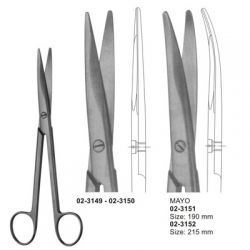 Mayo Dissecting Scissors chamfered blades