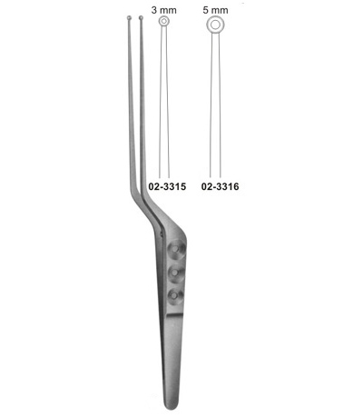 Yasargil Forceps Jaws Spoon-Shaped