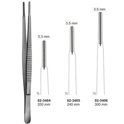 De Bakey Atraumata Forceps serrated