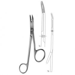 Gillies Needle Holders with Scissors 160mm