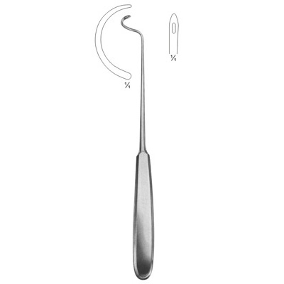 Deschamps Ligature Needles right hand 210mm